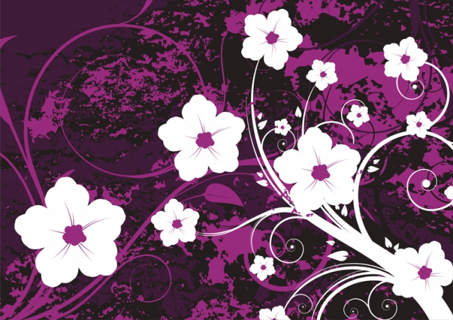 White-violet Flowers