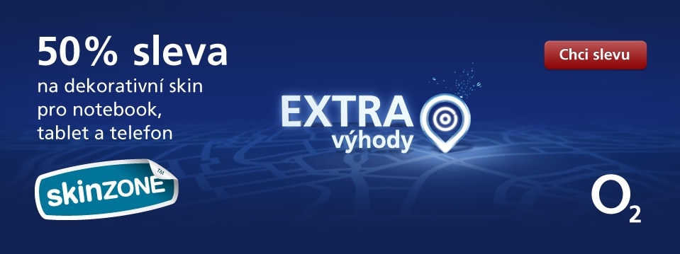 50% sleva Extravyhody O2